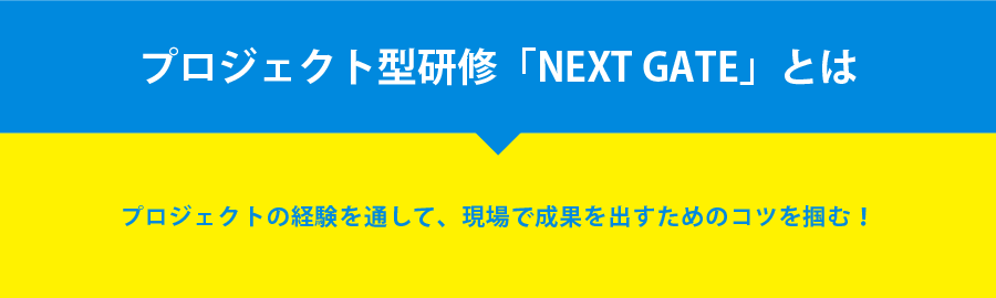 プロジェクト型研修「NEXT GATE」とは